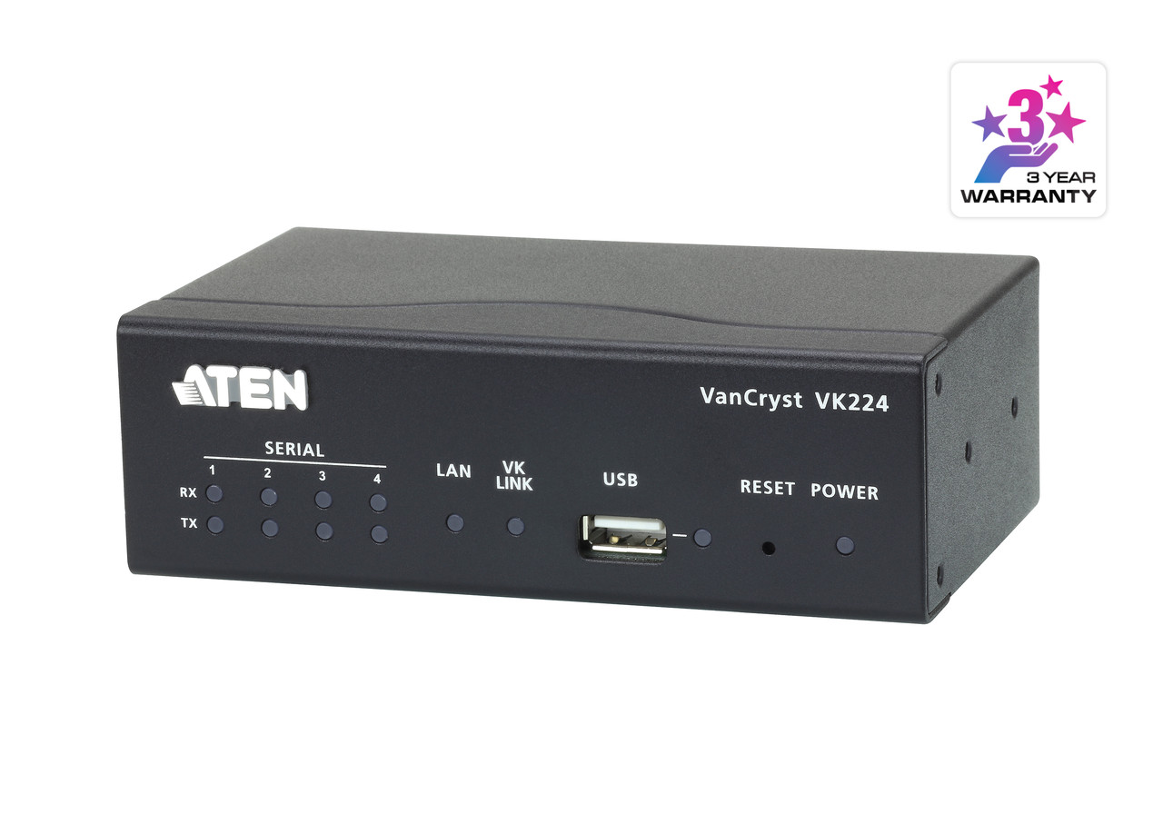 4-ех портовый блок расширения последовательных портов VK224 (Serial Expansion Box)  VK224 ATEN