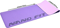 Коврик Nanofit для фитнеса и йоги фиолетовый