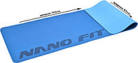 Коврик Nanofit для фитнеса и йоги синий