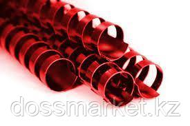 Пластиковые пружины для переплета (6 мм/25) красные (100 шт в пач ...