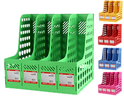 Лоток пластиковый вертикальный 4 секции Микс D-988