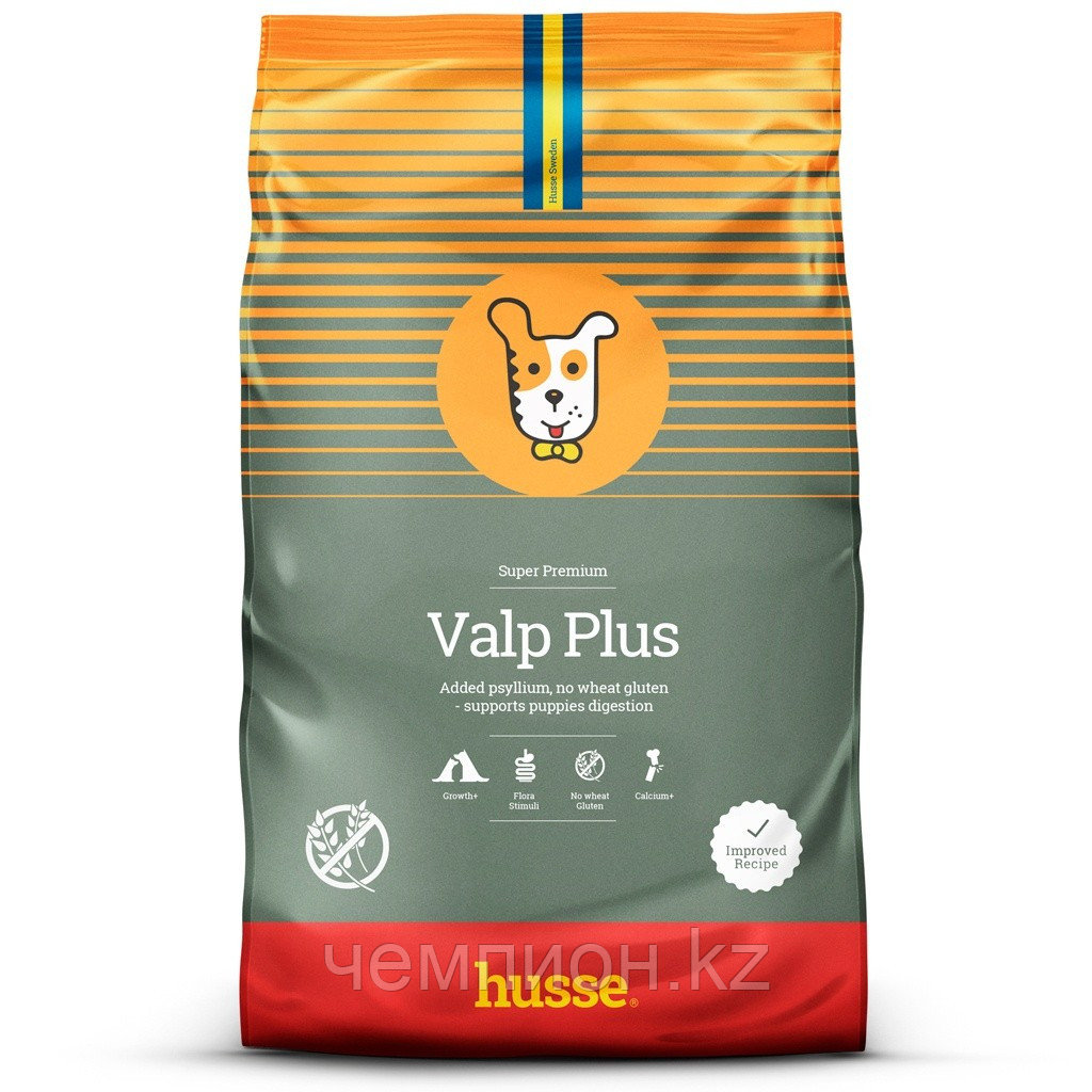 471666 HUSSE Valp Plus, сухой корм для щенков и кормящих сук, уп.2кг