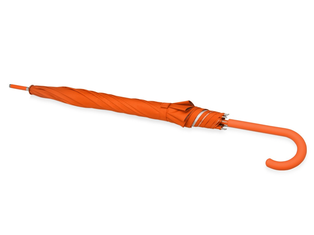 Зонт-трость Silver Color полуавтомат, оранжевый/серебристый - фото 3 - id-p107314551
