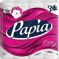 Туалетная бумага папия 3 слойная премиум 32 рулона