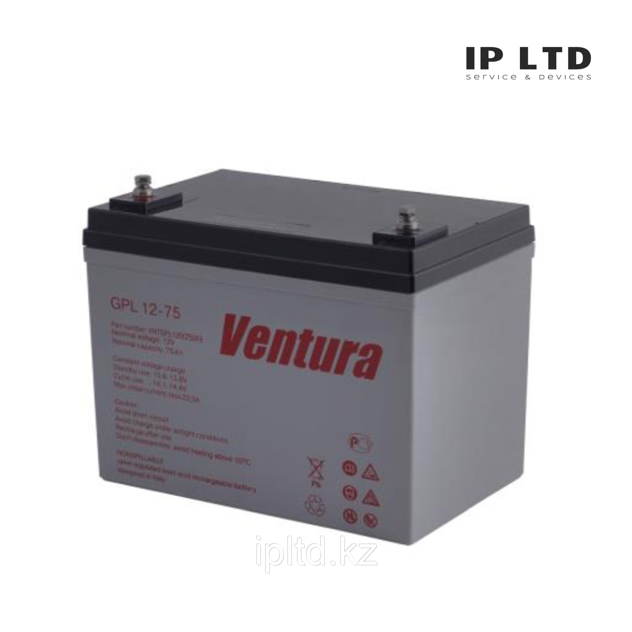 Аккумулятор AGM Ventura GPL 12-75 (12В, 75Ач) - фото 1 - id-p107316925