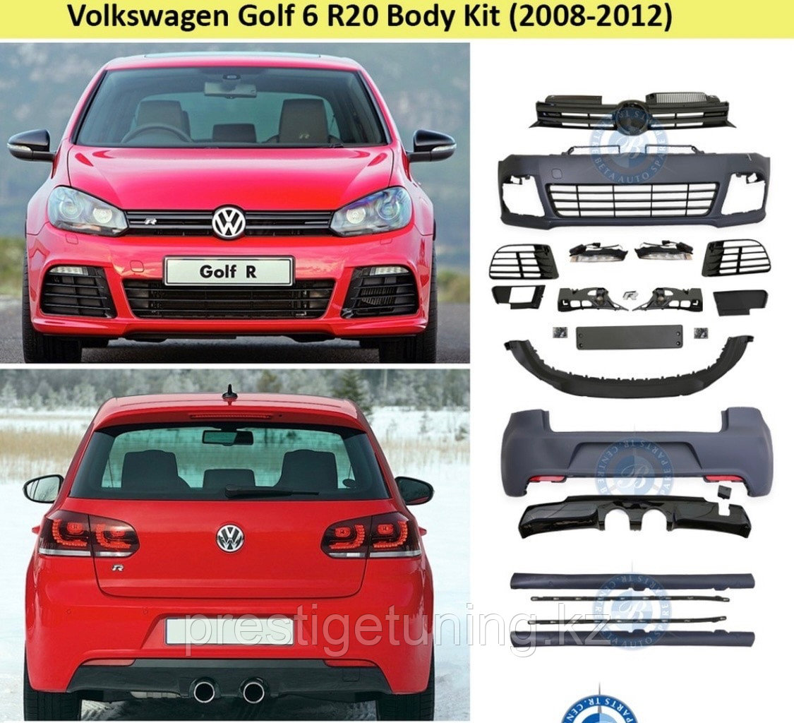 Комплект обвеса на Volkswagen Golf (2008-12) VI R20 - фото 1 - id-p107317834