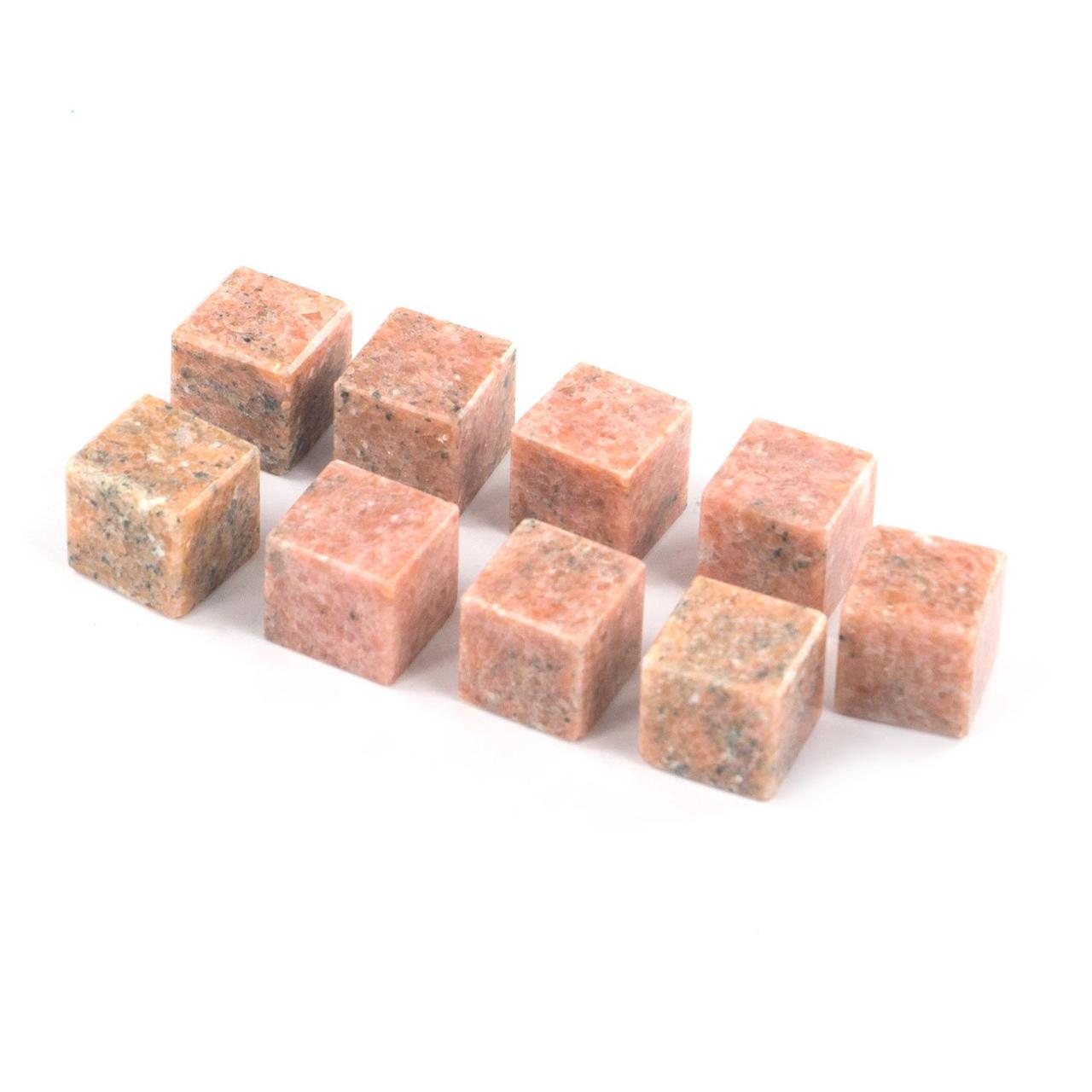 Камни для охлаждения виски 9 кубиков розовый мрамор 121586 - фото 2 - id-p90126991