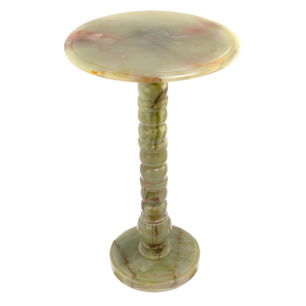 Каменный столик из натурального оникса / стол из камня интерьерный - фото 2 - id-p107317843
