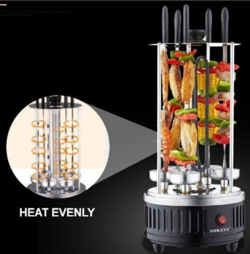 Шашлычница электрическая вертикальная SOKANY SK-6114 (id 107319437)