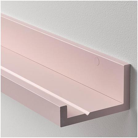 Полка для картин Мосслэнда бледно-розовый 55 см ИКЕА, IKEA, фото 2