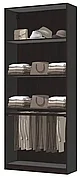 Гардероб ПАКС  черно-коричневый 100x35x236 см ИКЕА, IKEA