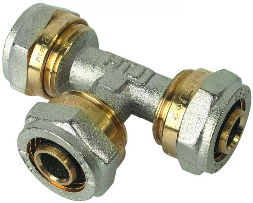 Тройник металлопластик ф16