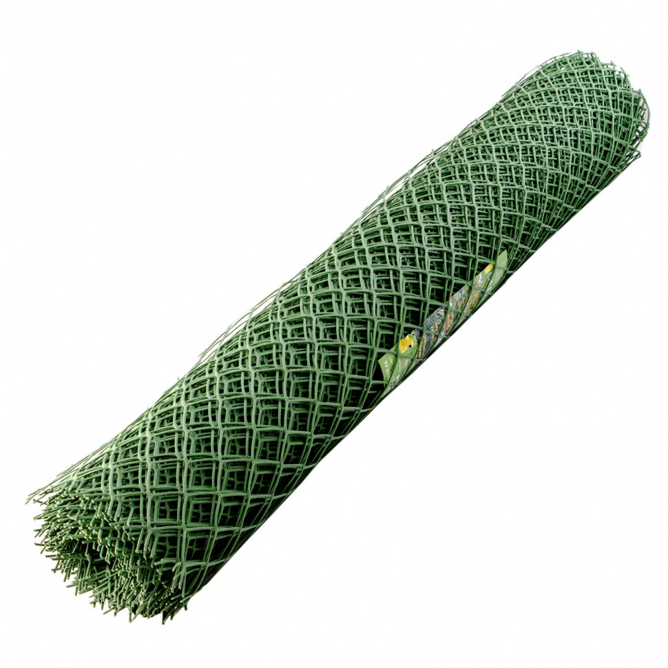 Решетка заборная в рулоне, облегченная, 1.5 х 25 м, ячейка 70 х 70 мм, пластиковая, зеленая, Россия - фото 3 - id-p98262315