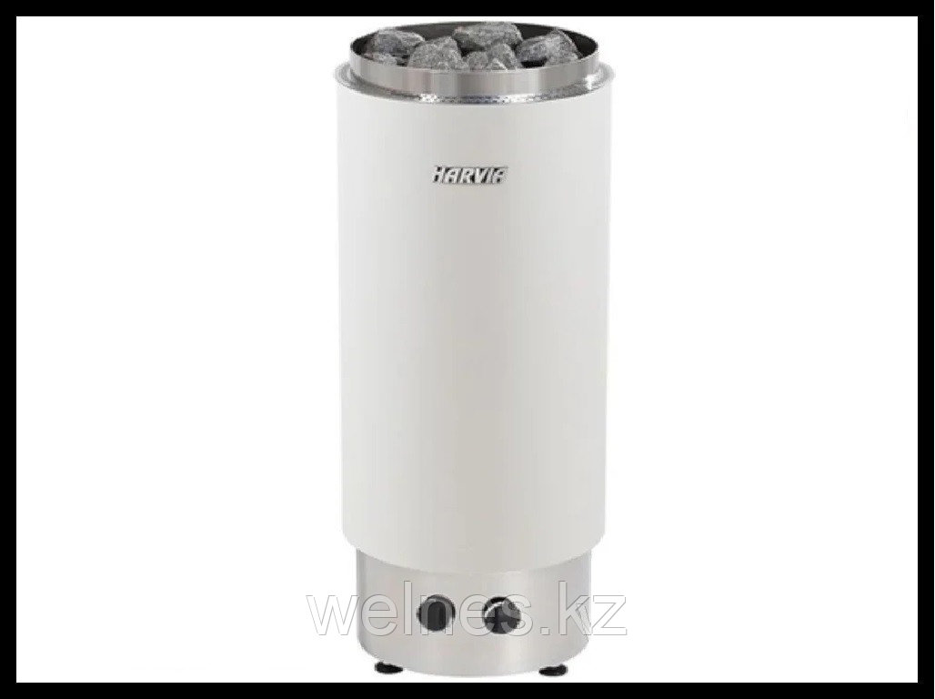 Электрическая печь для сауны Harvia Cilindro PC70FV White со встроенным пультом (мощность=6,8 кВт), фото 1
