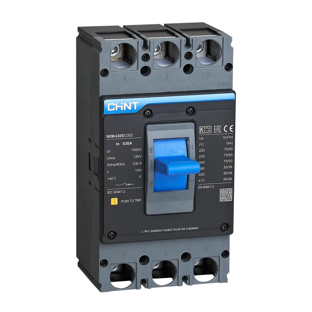 Автоматический выключатель NXM-630S/3Р 500A 50кА (CHINT) 131374 - фото 1 - id-p107291117