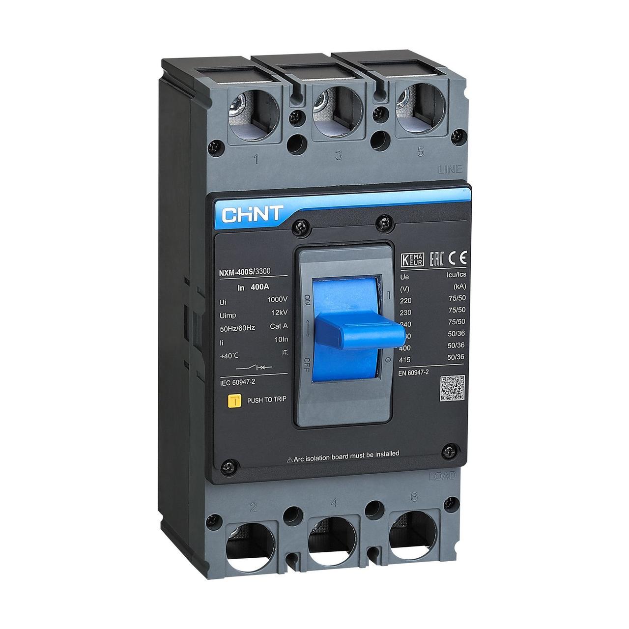 Автоматический выключатель NXM-400S/3Р 400A 50кА (CHINT) 131373 - фото 1 - id-p107291163