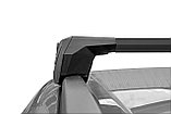 Багажная система БС6 LUX SCOUT черная на классические рейлинги для Nissan X-Trail (T32) 2013-, фото 4