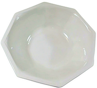 Салатник глубокий восьмиугольный D=18 см из фарфора