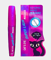 Кореялық кірпіктерге арналған Jigott Cat's Eye Super Lash сүрмесі Тушь Удлиняющая ( Super Lash )