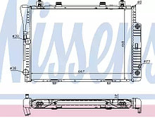 Радиатор W140(M104)(140 500 21 03)(10-25425-SX)