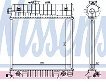 Радиатор W202(M111)(202 500 61 03)(TERMAL 512708H)(NISSENS 62708 A)(АКЦИЯ)