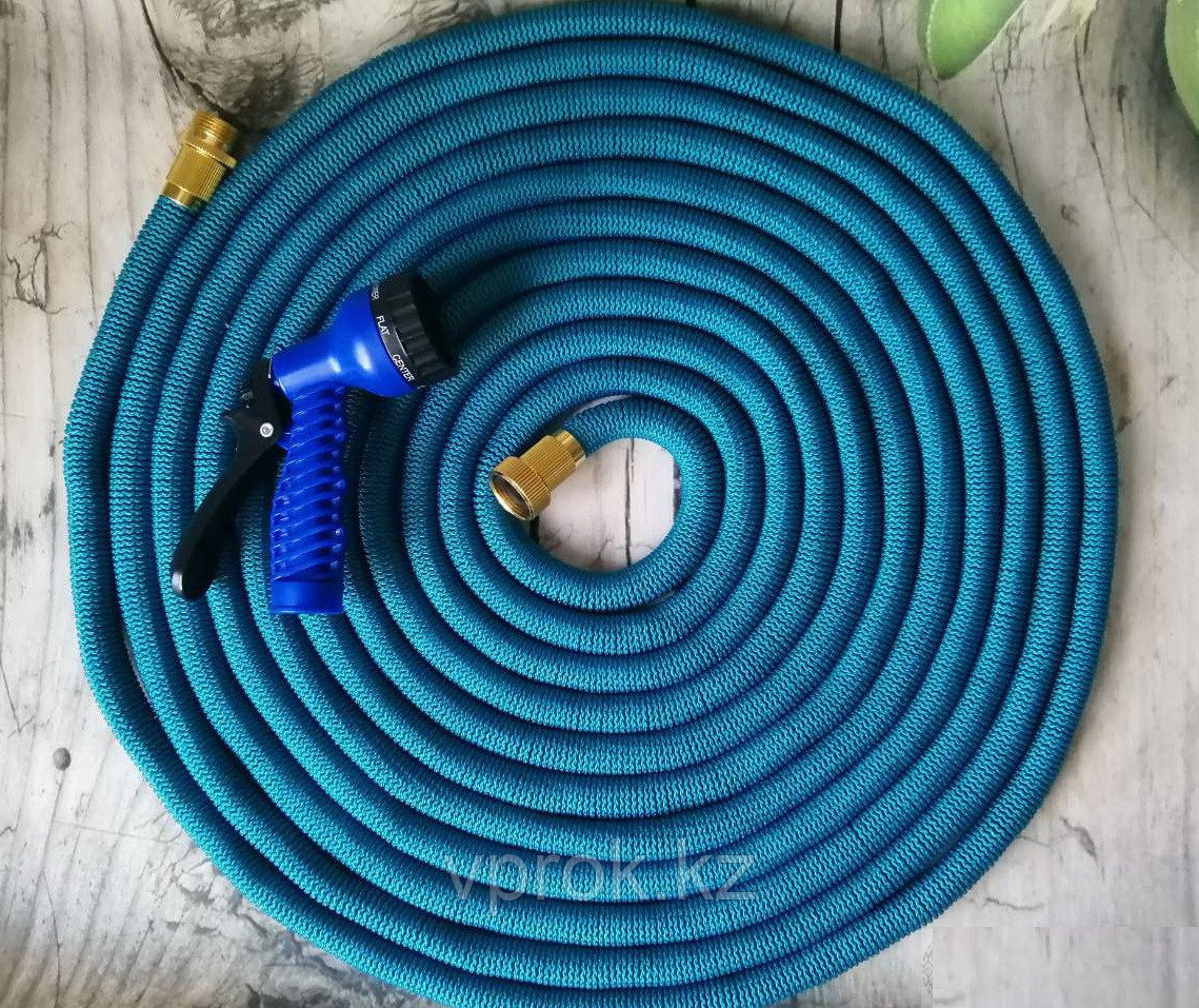 Расширяемый садовый шланг Expandable Garden hose в комплекте с сумкой и крючком для хранения, 30 м - фото 1 - id-p107242293