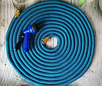 Расширяемый садовый шланг Expandable Garden hose в комплекте с сумкой и крючком для хранения, 22 м