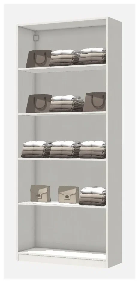 Гардероб ПАКС белый 100x35x236 см ИКЕА, IKEA - фото 1 - id-p107331381