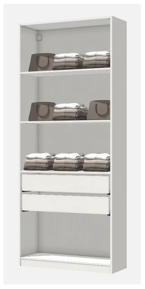 Гардероб ПАКС белый 100x35x236 см ИКЕА, IKEA - фото 1 - id-p107331489