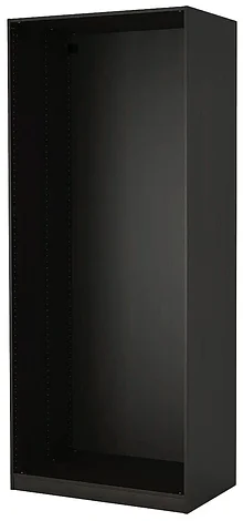 Гардероб ПАКС черно-коричневый 100x58x236 см ИКЕА, IKEA, фото 2