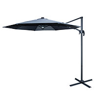 Зонт для летних кафе с солнечным накопителем (подсветкой) d-290см, цвет Темно-серый