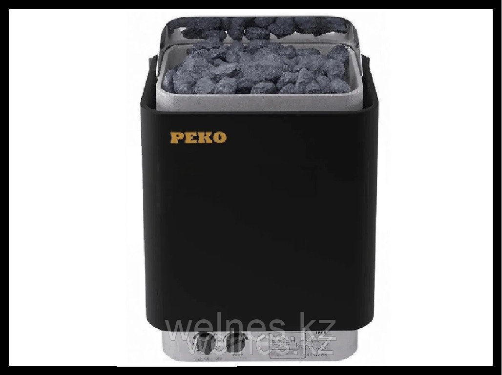 Электрическая печь для сауны Peko EH-90 Black со встроенным пультом (мощность=9,0 кВт)