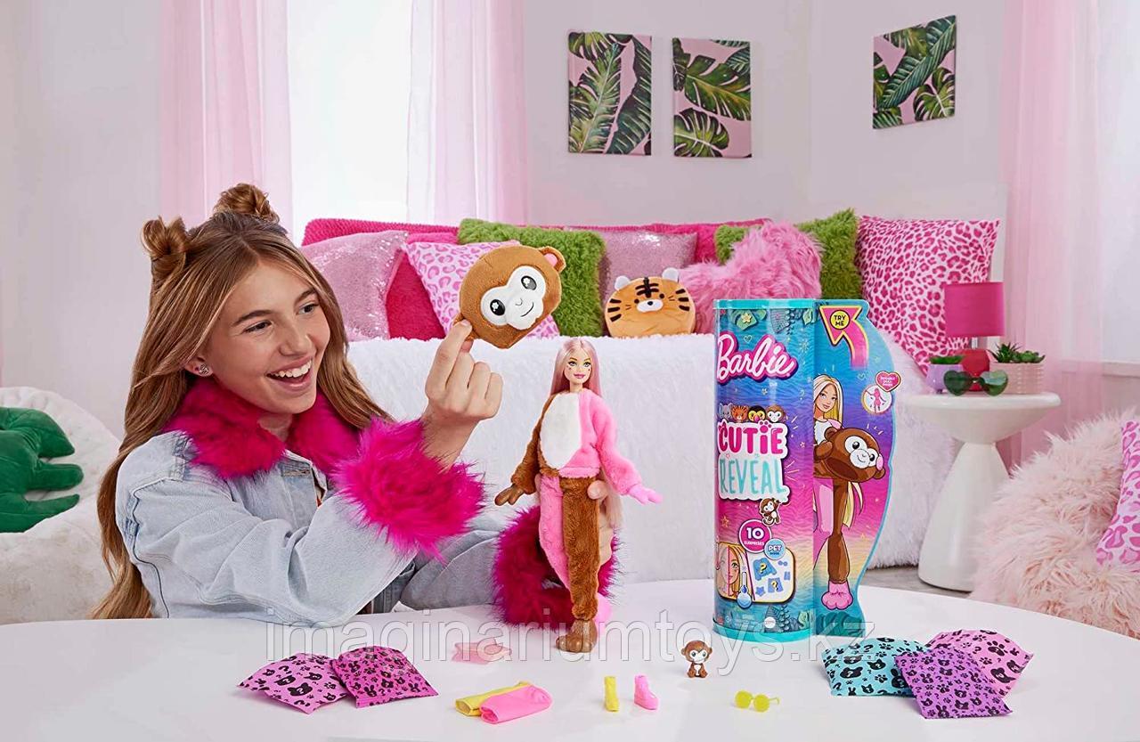 Кукла Barbie Cutie Reveal Обезьянка с аксессуарами и водными сюрпризами в тубе - фото 3 - id-p107334455