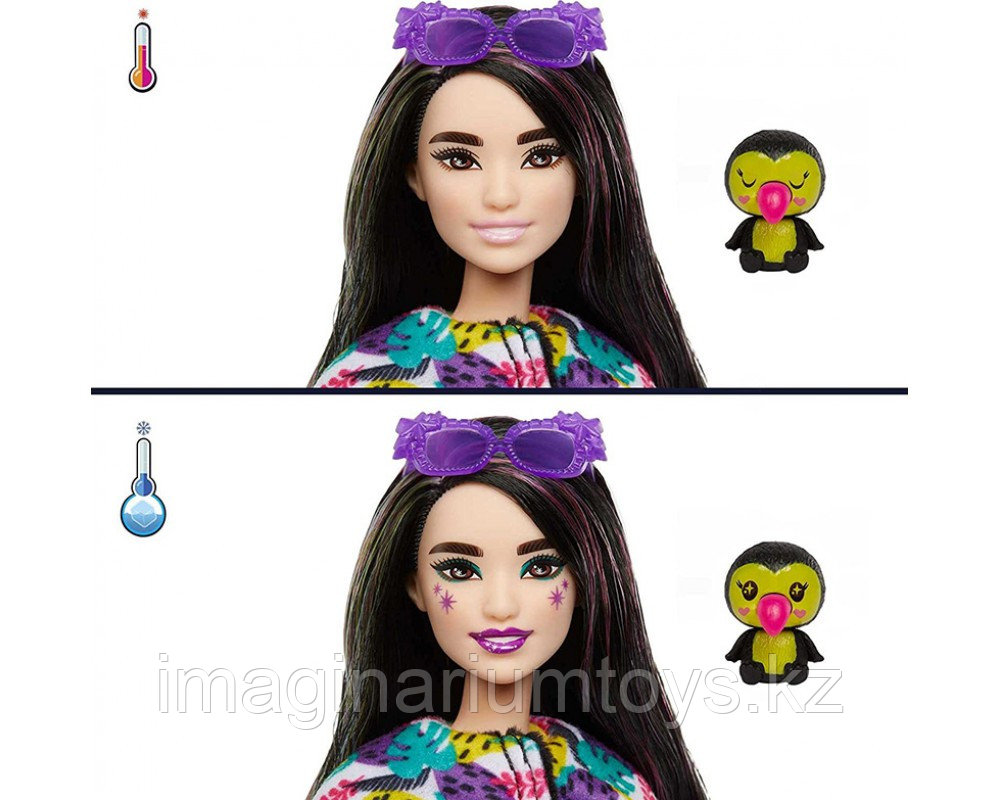 Кукла Barbie Cutie Reveal Тукан с аксессуарами и водными сюрпризами в тубе - фото 3 - id-p107334458