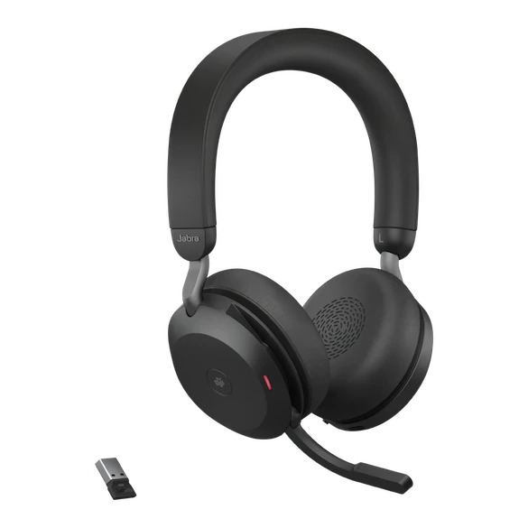 Jabra 27599-999-899 Гарнитура беспроводная EVOLVE2 75, Link380c / USB-C, MS Stereo Black - фото 2 - id-p107338472