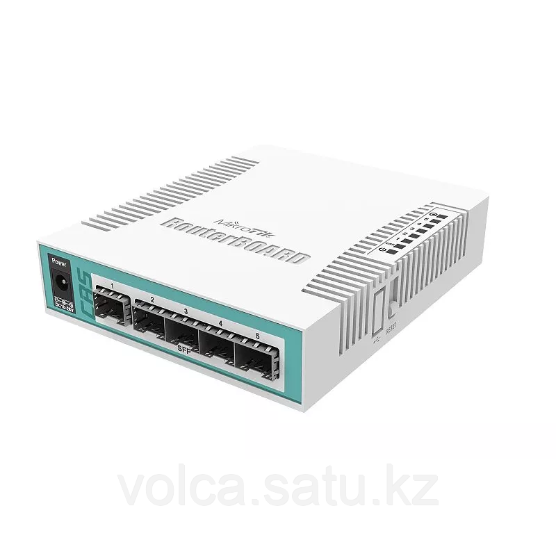 Коммутатор Cloud Router Switch Mikrotik CRS106-1C-5S, 5xSFP(1.25G), 1 комбо порт RJ45/SFP, RouterOS License Le - фото 1 - id-p107338788