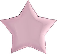 Фольгированный шар (36''/91 см) Звезда, розовый, 1 шт.