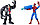 Игровой набор Человек-паук и Веном фигурки 15 см с аксессуарами, фото 2
