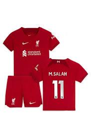 Детская футбольная форма Ливерпуль (Liverpool) - M.SALAH 11 (сезон 22/23) - фото 1 - id-p63022427