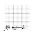 Серьги из серебра с бриллиантами SOKOLOV 87020051 серебро с родием, продевки, фото 5