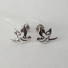 Серьги из серебра Diamant 94-122-01224-1 серебро с родием, фото 4