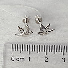 Серьги из серебра Diamant 94-122-01224-1 серебро с родием, фото 6