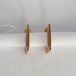 Серьги из серебра Diamant 93-122-01904-1 серебро с позолотой