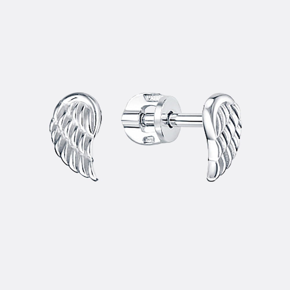 Серьги из серебра Вознесенский 12-1319 серебро с родием, фото 1