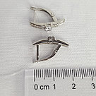 Серьги из серебра с фианитами Diamant 94-120-01604-1 серебро с родием, фото 3