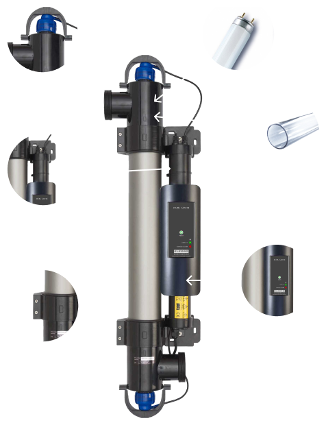 Ультрафиолетовая установка для дезинфекции воды в бассейнах Elecro Steriliser - фото 2 - id-p107341254