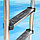 Лестница набортная Emaux NMU-415 для бассейнов (нержавеющая сталь ALSI 304, 4 ступени), фото 4
