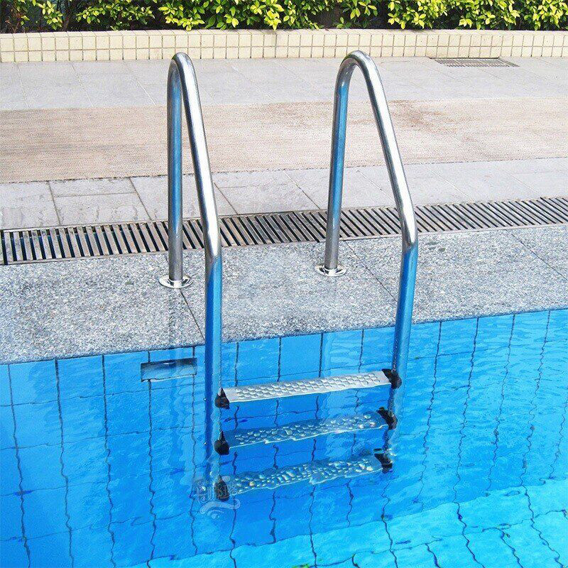 Лестница набортная для бассейнов с солевым хлоринатором Emaux NSL-315 (нержавеющая сталь ALSI 316, 3 ступени) - фото 3 - id-p107340390
