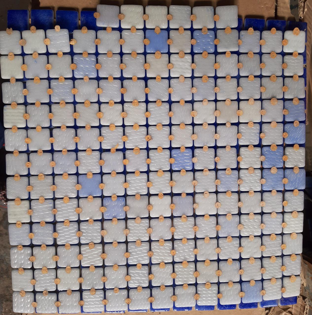 Стеклянная мозайка однотонная 2508 для отделки бассейна (голубая) - фото 3 - id-p107340678