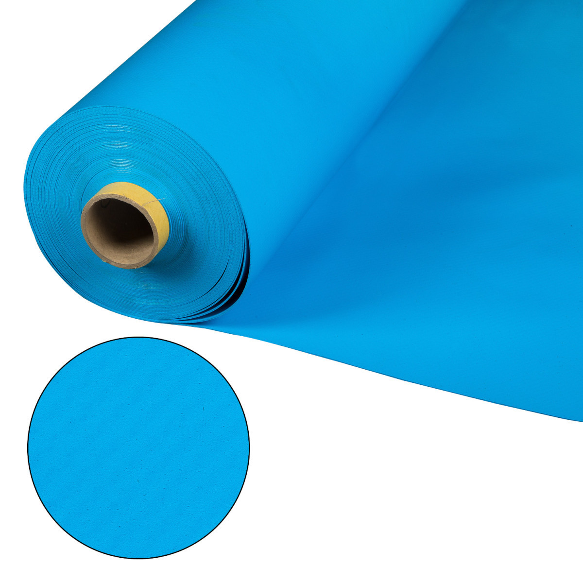 Пленка ПВХ (алькорплан) однотонная голубая для отделки чаши бассейна (ширина = 1,8 м, толщина = 1,5 мм) - фото 3 - id-p107340769